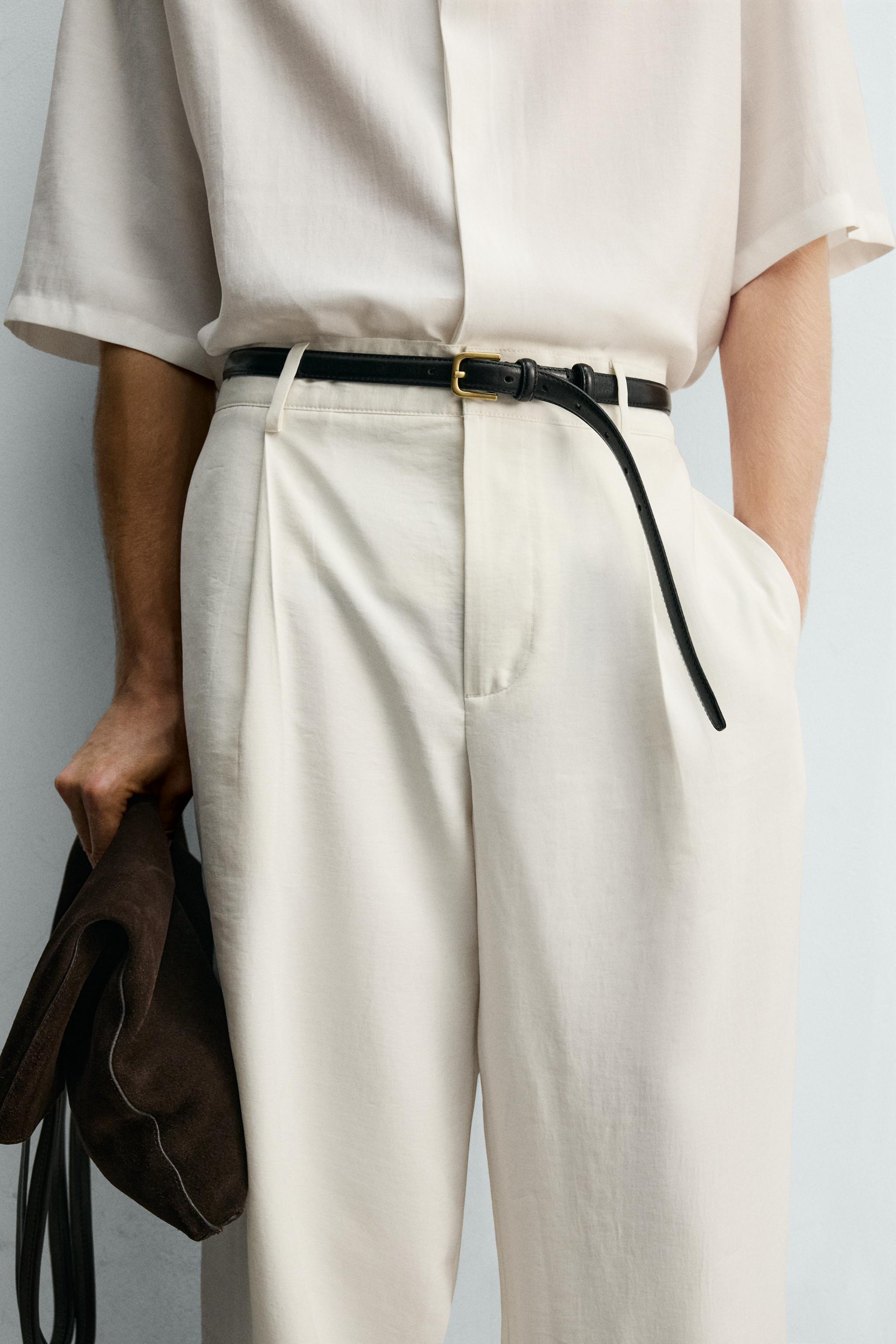 PANTALON FLUIDE À PLIS
